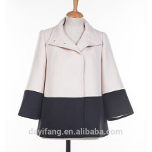 women jacket model winter ladies jacket black and white stripe jacket